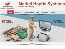 Tablet Screenshot of merkelhaptics.com